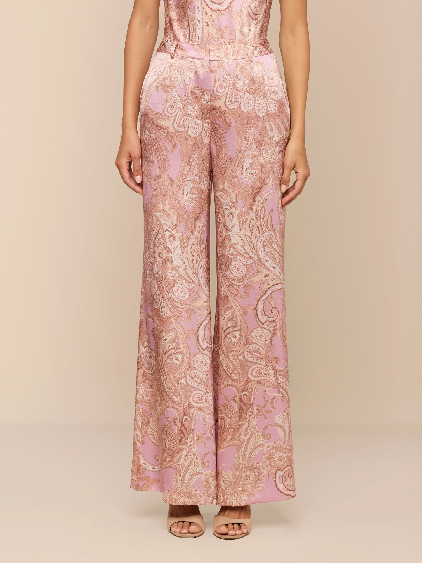 Pilar Silk Wide-Leg Pant