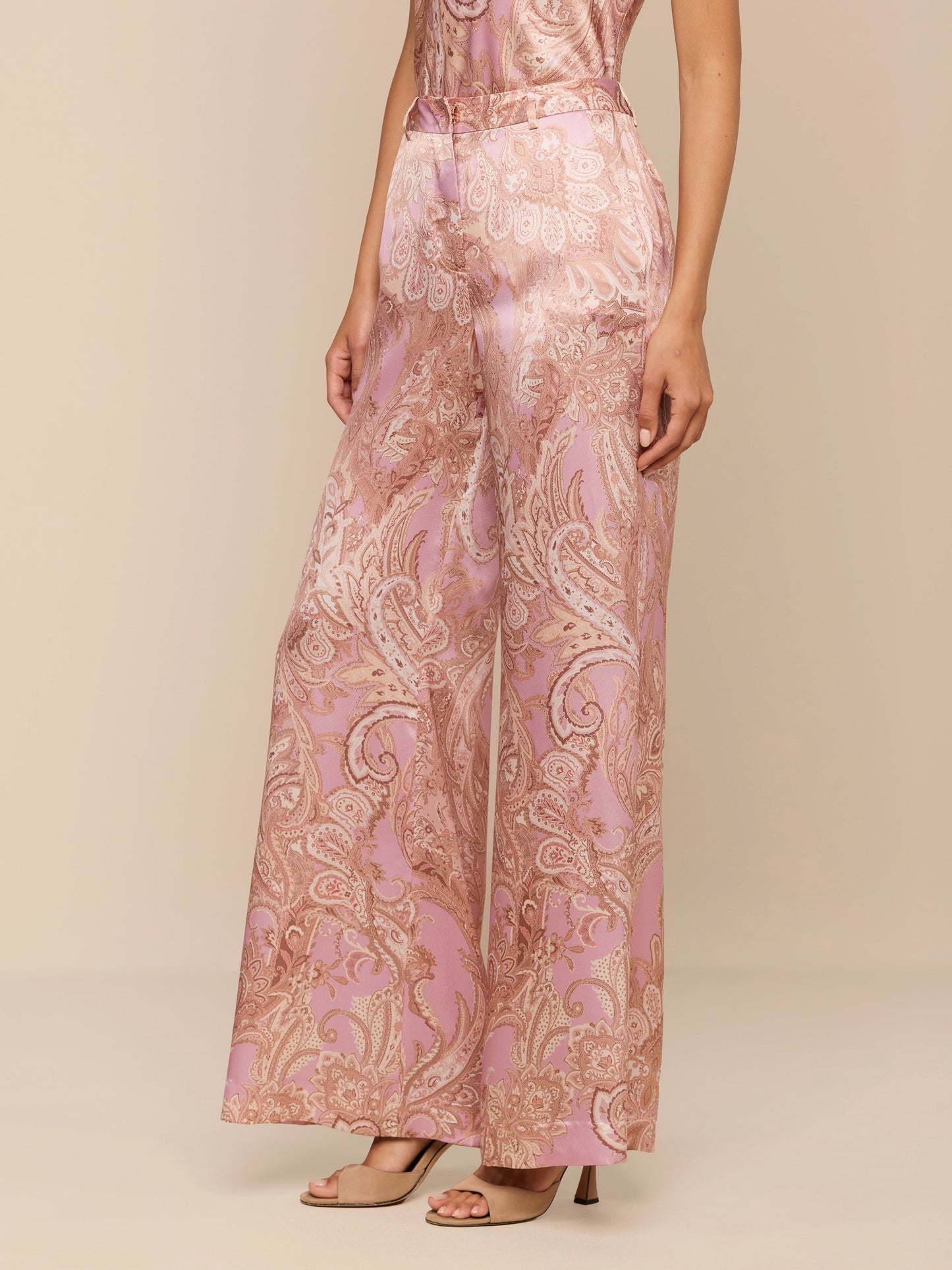 Pilar Silk Wide-Leg Pant