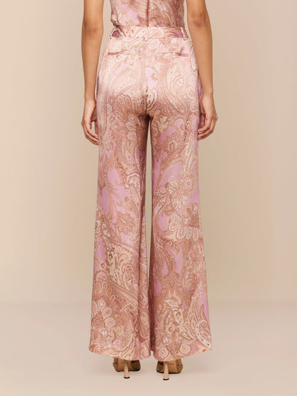 Pilar Silk Wide-Leg Pant