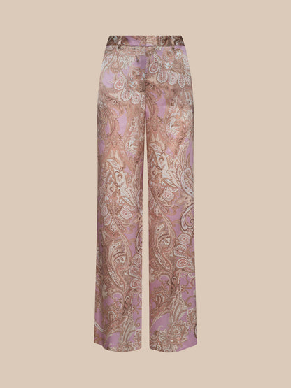 Pilar Silk Wide-Leg Pant