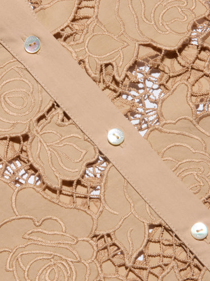 Seychelle Cropped Eyelet Blouse
