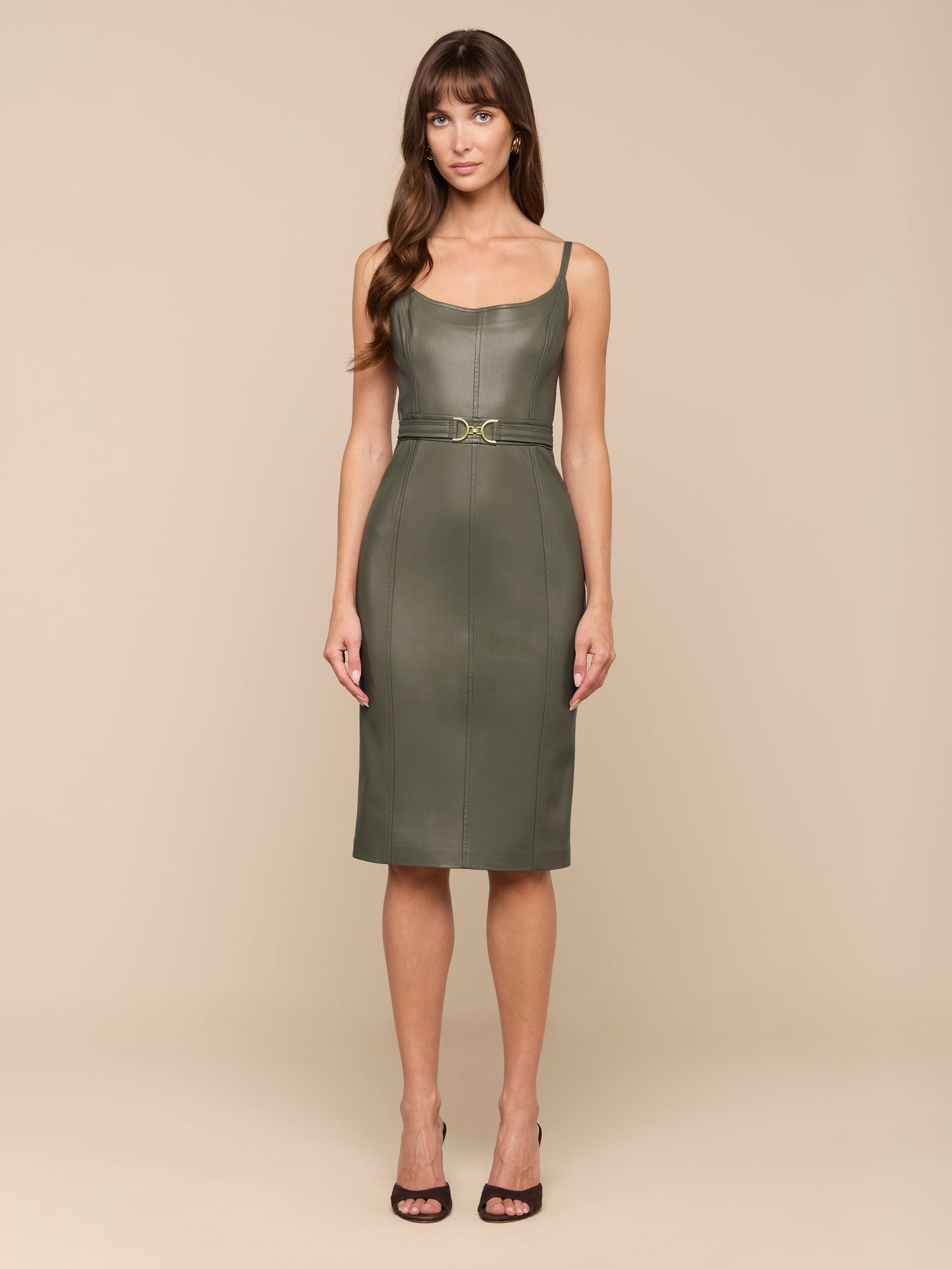 Halia Vegan Leather Dress