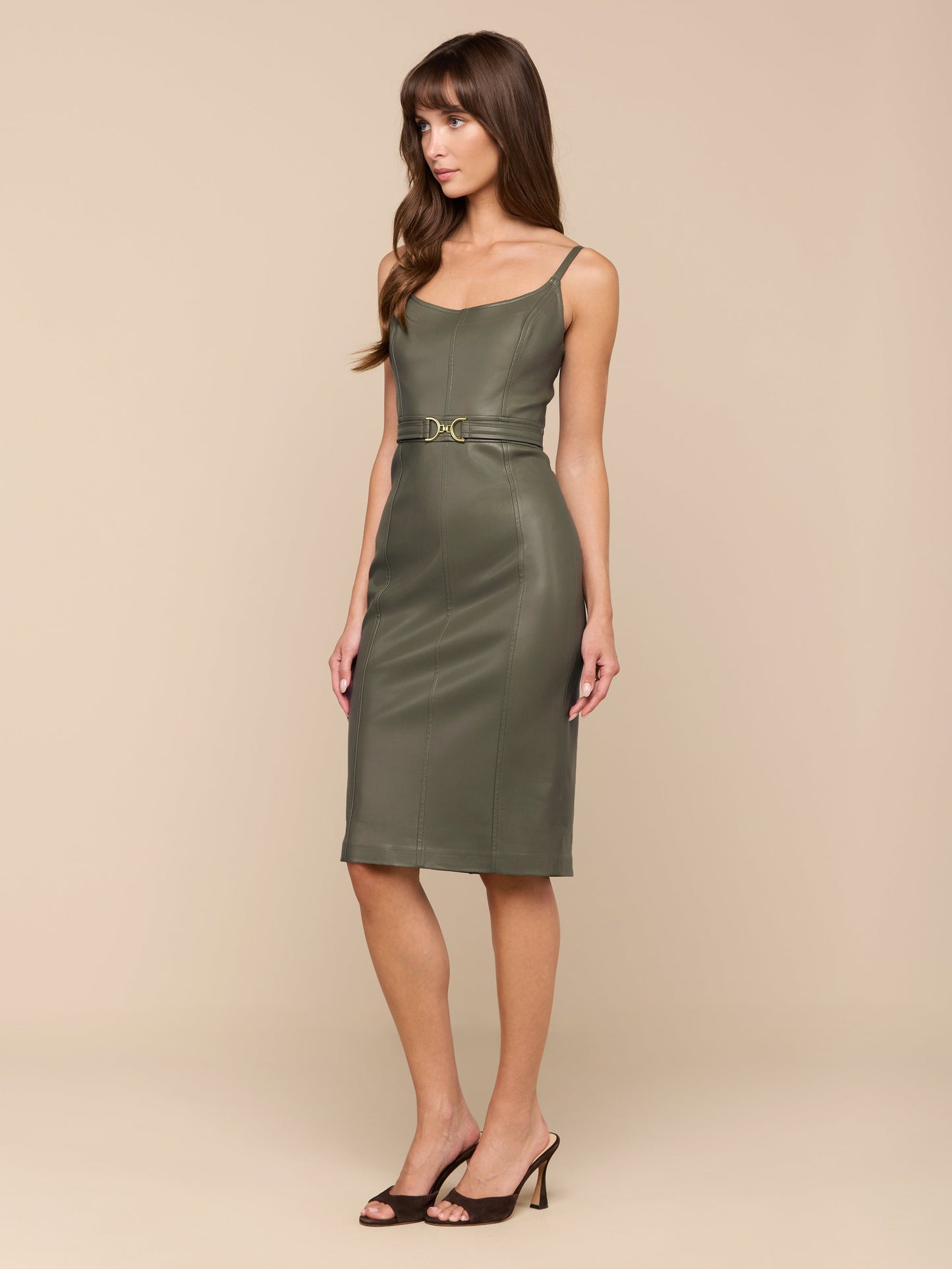 Halia Vegan Leather Dress