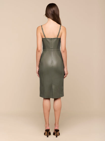 Halia Vegan Leather Dress